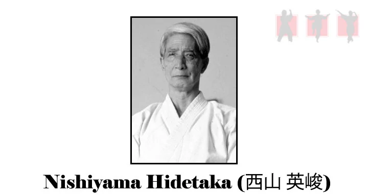 obrázok - portrait karate master Nishiyama Hidetaka autor kata Kitei