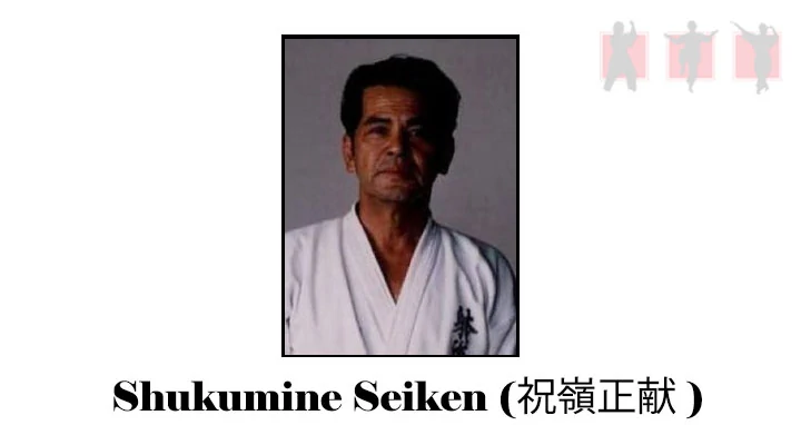 obrázok - portrait karate master Shukumine Seiken autor kata Sansai