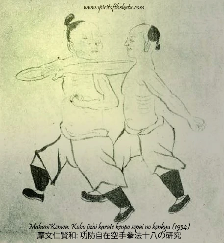 obrázok - karate kata bunkai v Bubishi